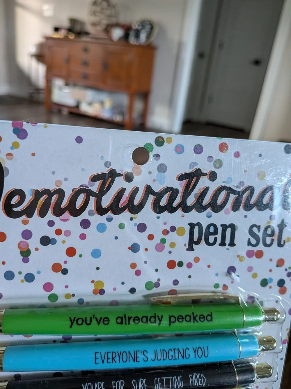 Pen Set Demotivational For The Loaera In Your Life